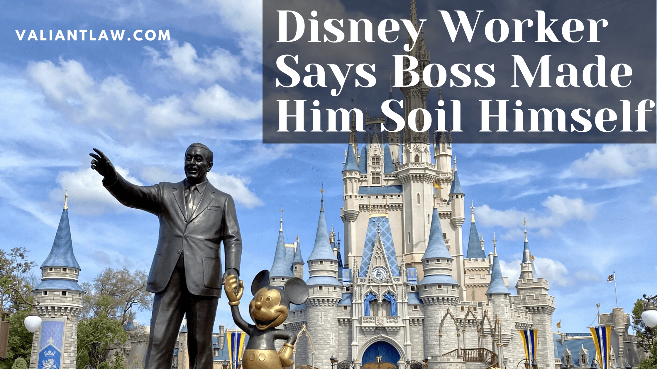 Ex-Disney Worker’s Suit Says Bosses Made Him Soil Himself
